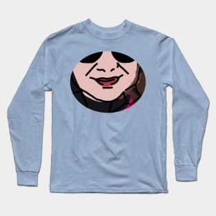 Smiling Friend Face Outline and Color Long Sleeve T-Shirt